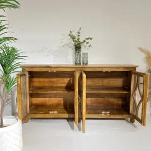 بوفيه راڤي خشب هندي 4 أبواب