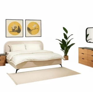 أدريانا طقم غرفة نوم 4 قطع وودي