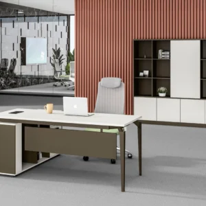 مكتب نيو ميامي أبيض مقاس 200 سم