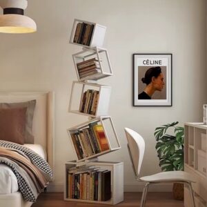 رف كتب زاوية غير منتظم عمودي