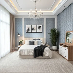 نيو ماروني طقم غرفة نوم 5 قطع وودي