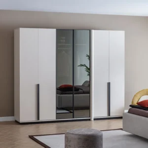 دولاب بونتي كريمي بـ6 أبواب