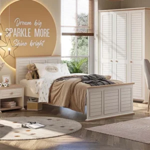 جولف سرير بيج خشبي 120×200 سم وودي