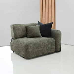 كنب فردي فيولا يد يمين بلون أخضر