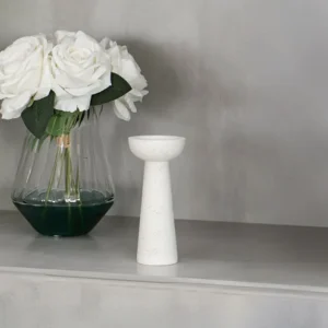 حامل شموع سيراميك صغير وودي