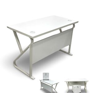 مكتب ميلامين بأرجل حديد بتصميم كلاسيكي عصري